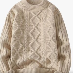 Aelfric Eden Cream Cable Knit Sweater